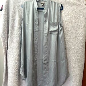 Sky Blue Satin H&M Overshirt